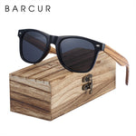 Sunglasses Polarized Zebra Wood Glasses Hand Made Vintage Wooden Frame Male Driving Sun Glasses Shades Gafas With Box