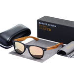 Sunglasses Polarized Zebra Wood Glasses Hand Made Vintage Wooden Frame Male Driving Sun Glasses Shades Gafas With Box