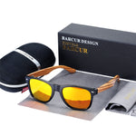 Sunglasses Polarized Zebra Wood Glasses Hand Made Vintage Wooden Frame Male Driving Sun Glasses Shades Gafas With Box