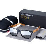 Sunglasses Polarized Zebra Wood Glasses Hand Made Vintage Wooden Frame Male Driving Sun Glasses Shades Gafas With Box
