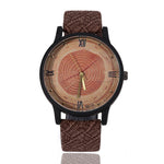 New 2017 Wood Retro Women Casual Watches Brand Vintage Leather ladies Quartz Clock Hours Woman Fashion Face Wooden dress Watch