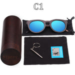 RTBOFY Wood Sunglasses Women Bamboo Frame Eyeglasses Polarized Lenses Glasses Vintage Design Shades UV400 Protection Eyewear