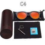 RTBOFY Wood Sunglasses Women Bamboo Frame Eyeglasses Polarized Lenses Glasses Vintage Design Shades UV400 Protection Eyewear