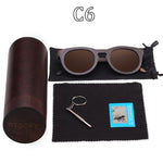 RTBOFY Wood Sunglasses Women Bamboo Frame Eyeglasses Polarized Lenses Glasses Vintage Design Shades UV400 Protection Eyewear