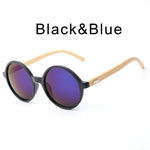 Wooden Round Sunglasses Men Women Fashion Sun Glasses Brand Designer Retro Vintage Wood Gafas Handmade Bamboo Sunglasses
