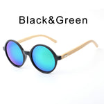 Wooden Round Sunglasses Men Women Fashion Sun Glasses Brand Designer Retro Vintage Wood Gafas Handmade Bamboo Sunglasses