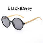 Wooden Round Sunglasses Men Women Fashion Sun Glasses Brand Designer Retro Vintage Wood Gafas Handmade Bamboo Sunglasses