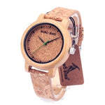BOBO BIRD Watches Bamboo Couple Clocks Analog Display Bamboo Material Handcrafted Timepieces Wooden Watch Men Made in China
