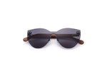 HU WOOD New Fashion Sunglasses Men Women Butterfly Sun Glasses Natural Wood Frame Rimless Driving Fishing UV400 GR8025