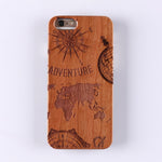 For iPhone 6 6Plus 7 7Plus 8 8Plus XS Max  King Queen Crown World Map Praying Real Wood Phone Case For SAMSUNG S7 Edge S9 Plus