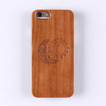 For iPhone 6 6Plus 7 7Plus 8 8Plus XS Max  King Queen Crown World Map Praying Real Wood Phone Case For SAMSUNG S7 Edge S9 Plus