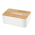 Plastic Tissue Box New Brand Modern Wooden Cover Paper with Oak Home Car Napkins Holder Case Home Organizer Decoration Tools