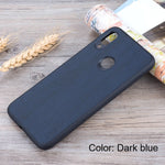 Wooden pattern case for Xiaomi Redmi Note 7 soft TPU silicone & PC & wood PU leather skin covers coque fundas Redmi Note 7