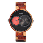 Multiple Time Zone BOBO BIRD Wooden Watch Men Women Fashion Stylish Wood Wristwatch Timepiece relogio masculino L-R10