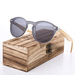 BARCUR Sunglasses Cat Eye Wood Bamboo Sunglasses Women Fashion Mirror Sunglasses Men Brand Designer Glasses