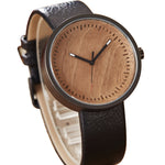 Natural Wood Watch Men Leather Strap modern Stylish Wooden Male Clock Women Men Unisex Quartz Minimalist Wrist Watches relogio
