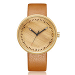 Natural Wood Watch Men Leather Strap modern Stylish Wooden Male Clock Women Men Unisex Quartz Minimalist Wrist Watches relogio